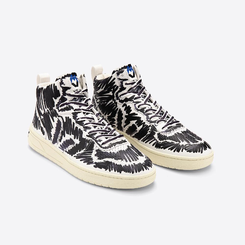 Veja V-15 LEATHER VEJA X MARNI FULL BLACK