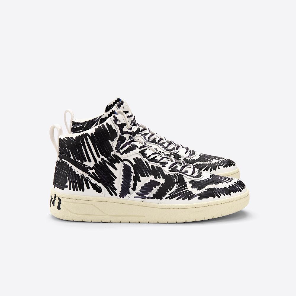 veja V-15 LEATHER VEJA X MARNI FULL BLACK