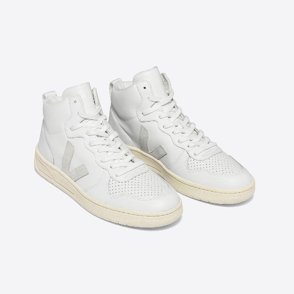 Veja V-15 LEATHER WHITE