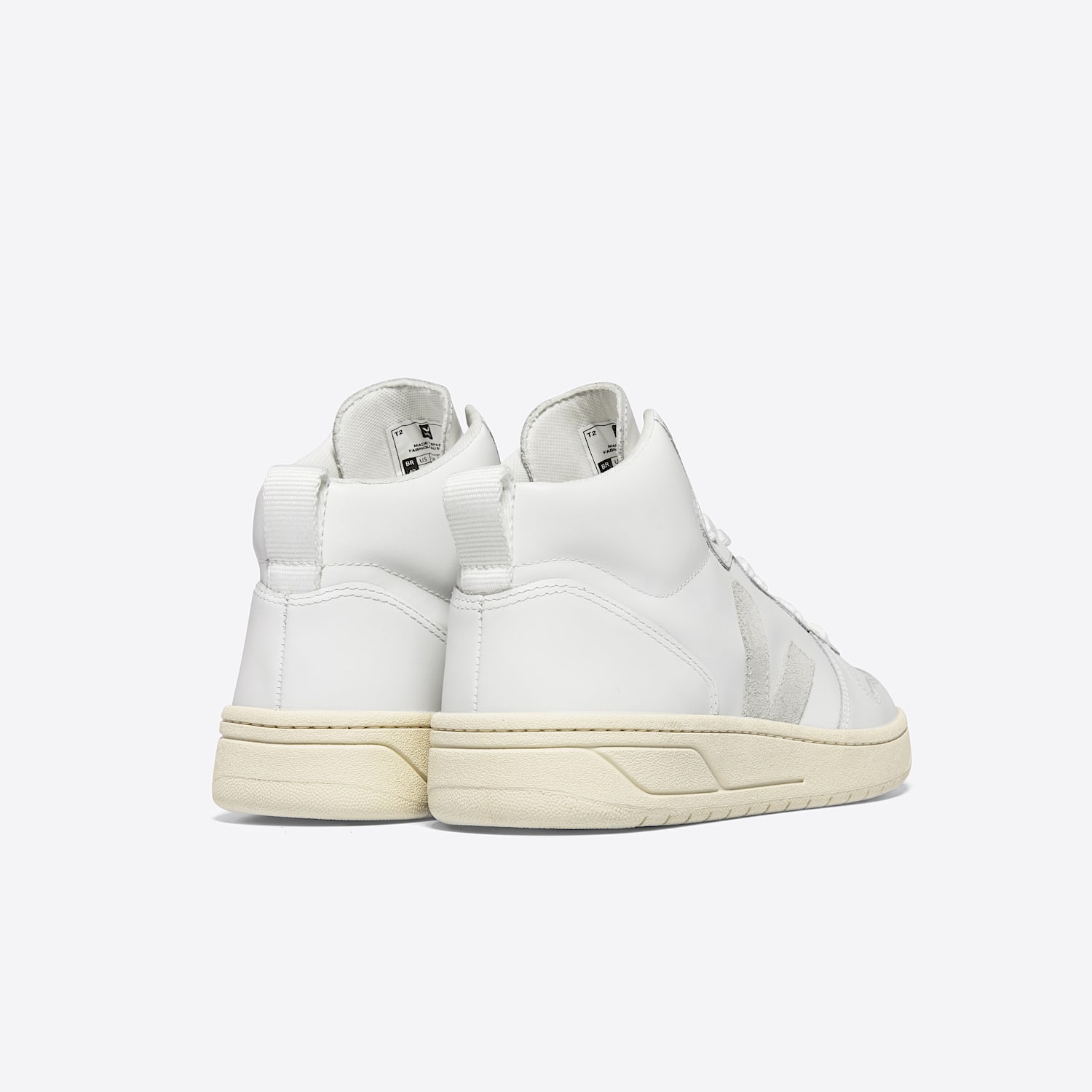 Veja V-15 LEATHER WHITE