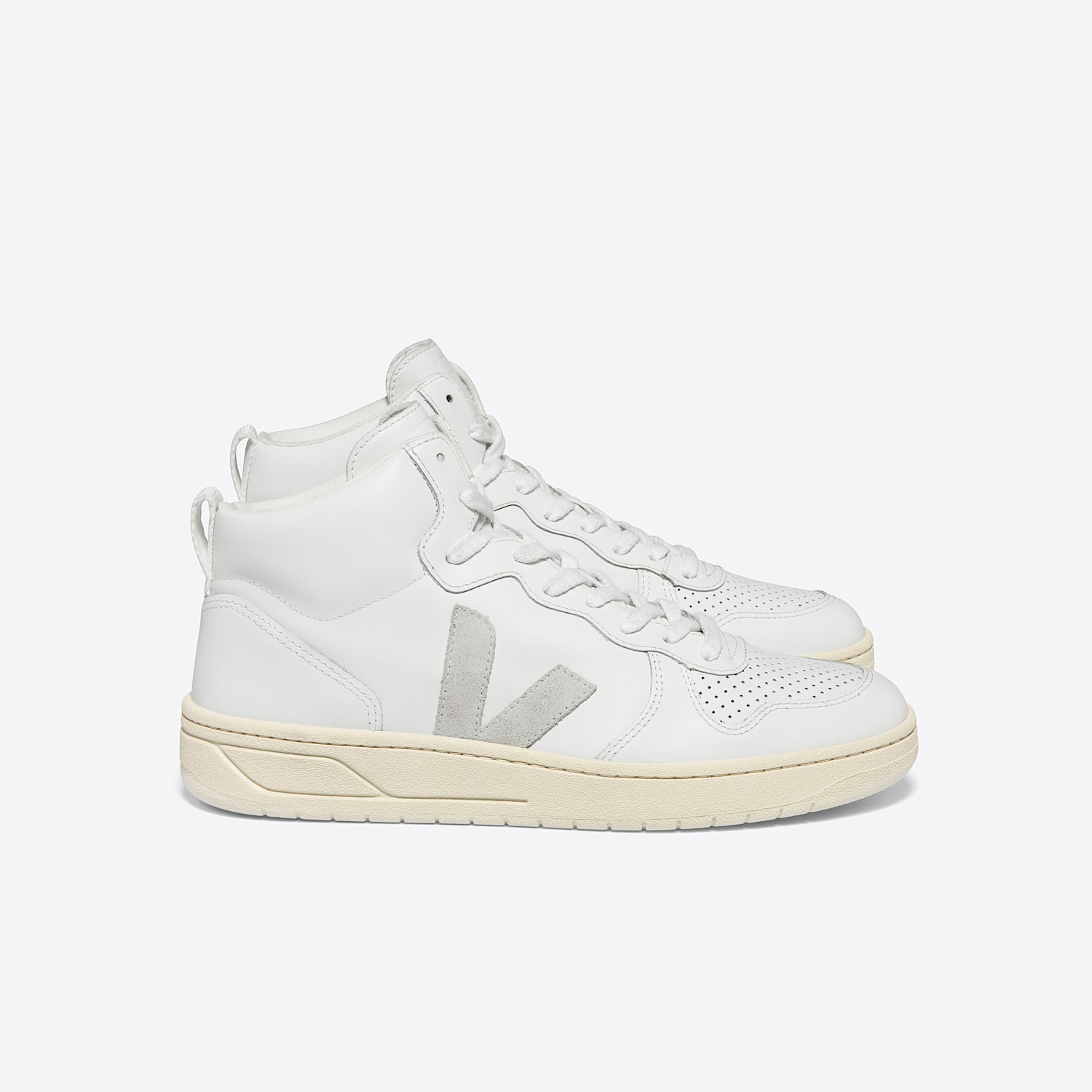 veja V-15 LEATHER WHITE