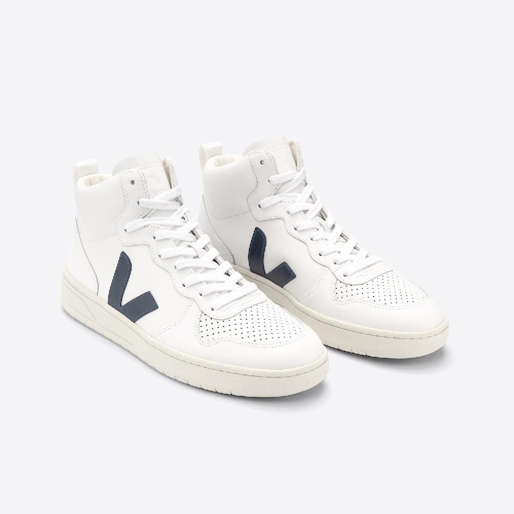 Veja V-15 LEATHER WHITE NAUTICO