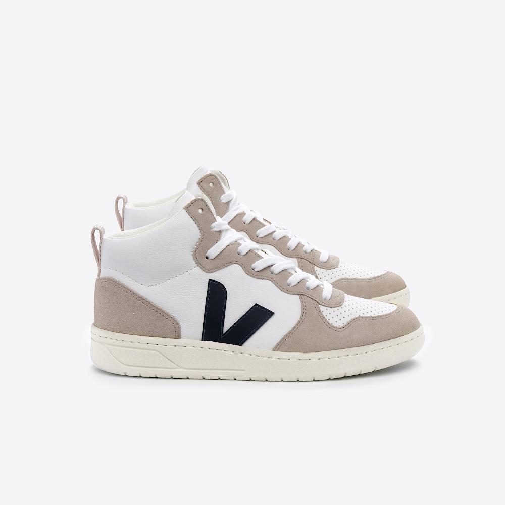 veja V-15 LEATHER WHITE NAUTICO SAHARA