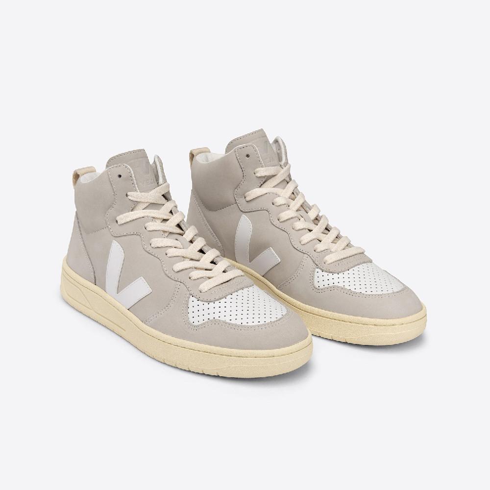 Veja V-15 NUBUCK NATURAL WHITE