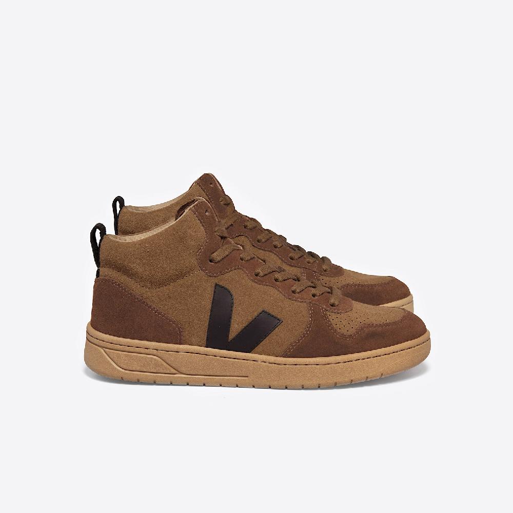 veja V-15 SUEDE BROWN BLACK