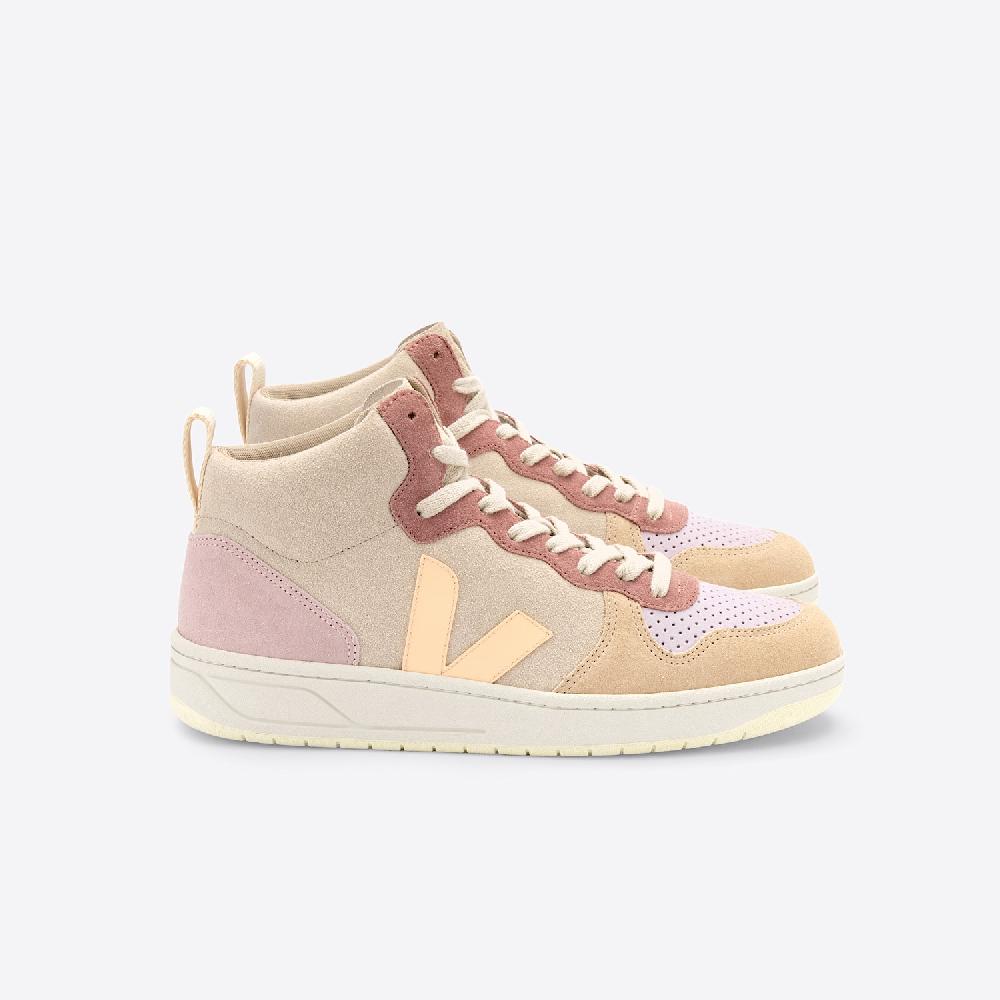 veja V-15 SUEDE MULTICO PEACH