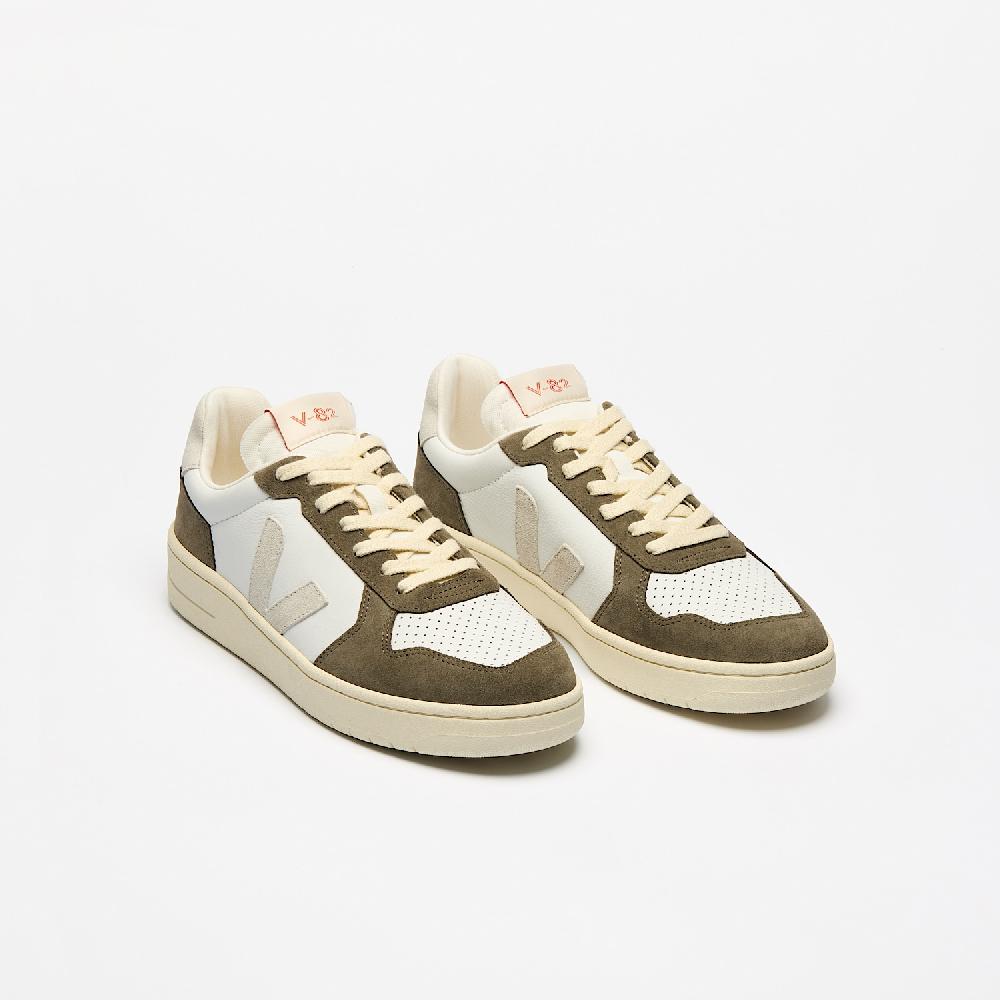 Veja V-82 LEATHER WHITE NATURAL KAKI