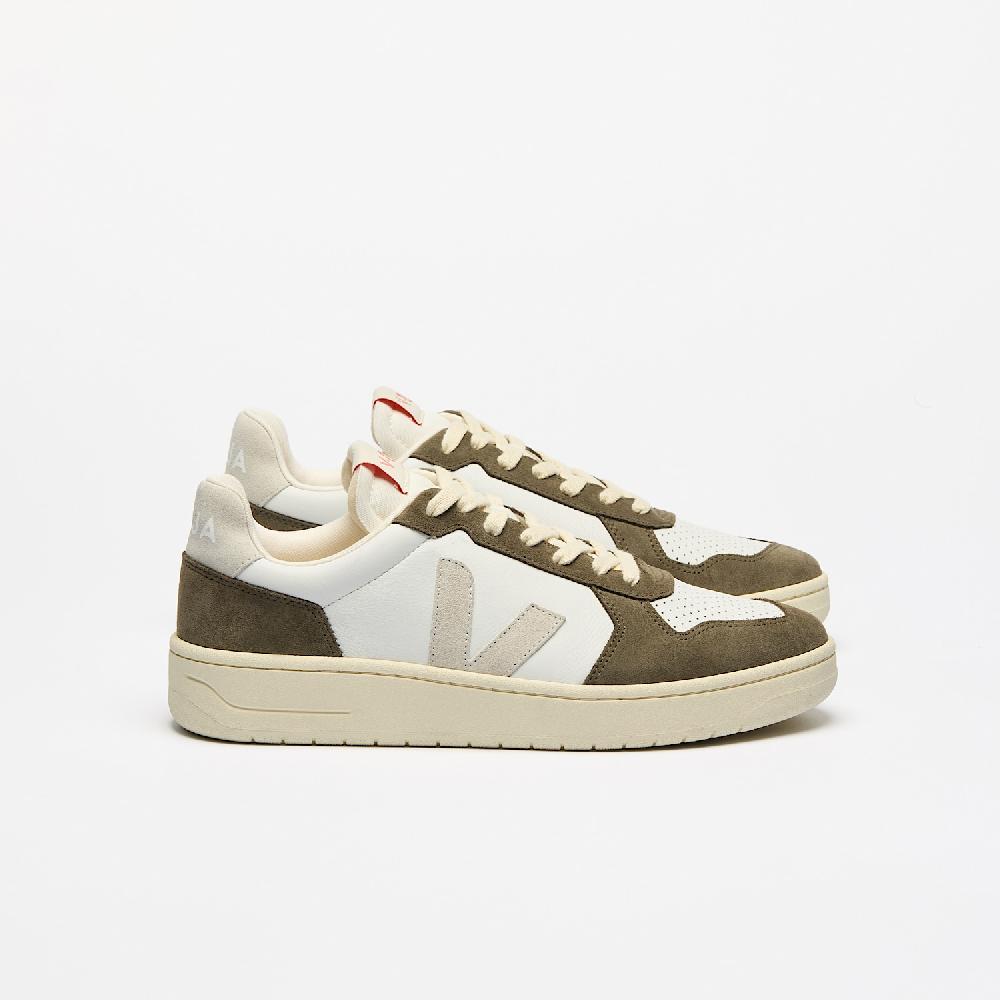 veja V-82 LEATHER WHITE NATURAL KAKI
