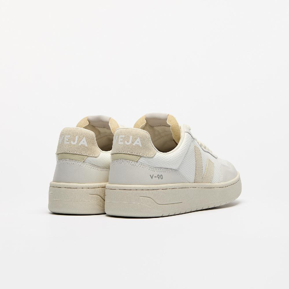 Veja V-90 B-MESH WHITE PIERRE
