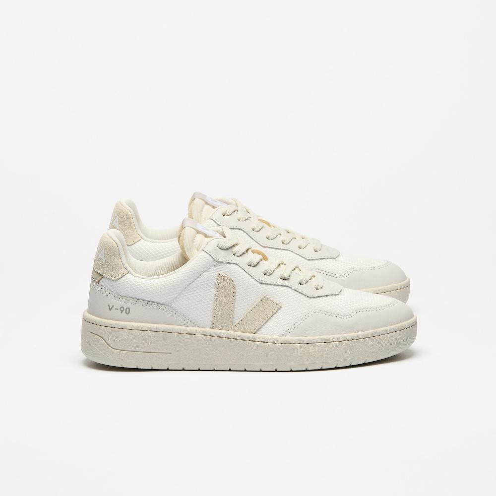 veja V-90 B-MESH WHITE PIERRE