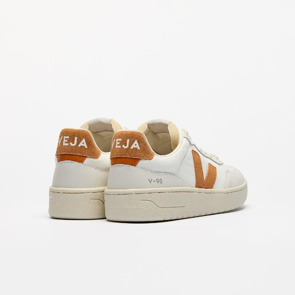 Veja V-90 B-MESH WHITE UMBER