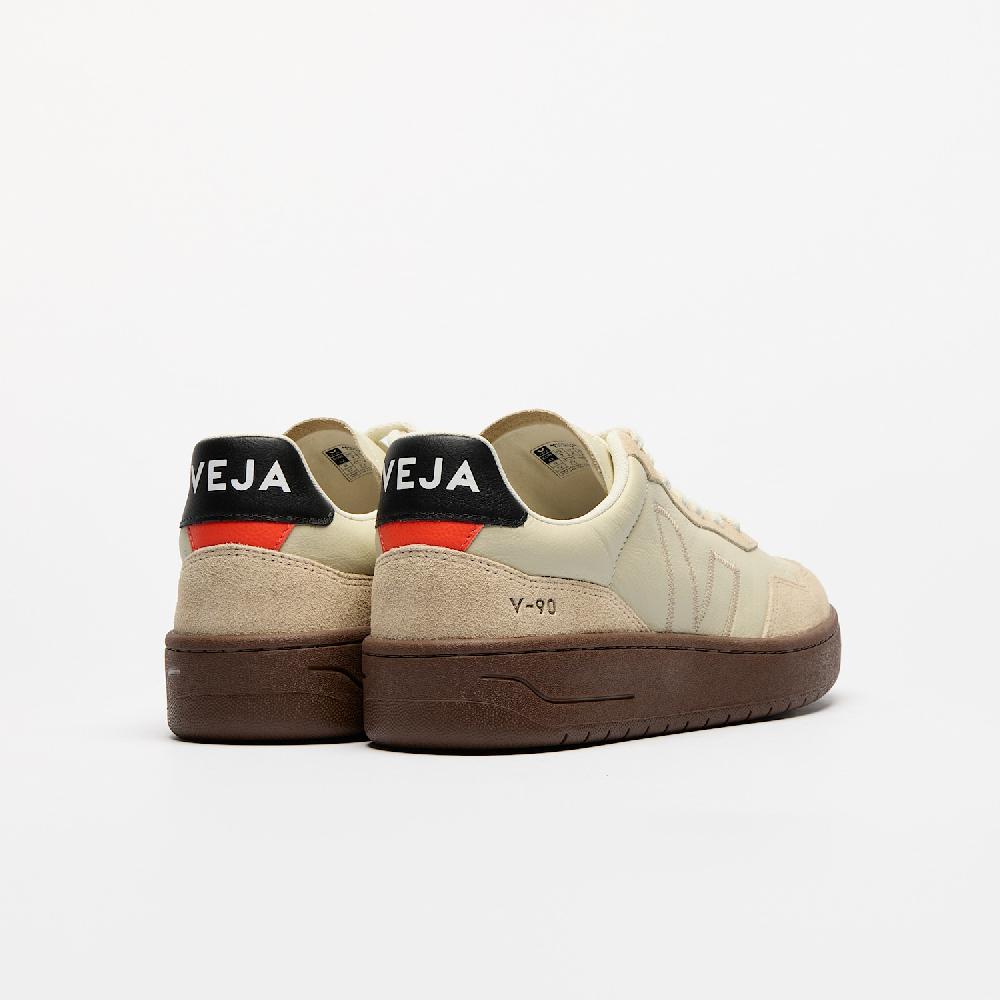 Veja V-90 LEATHER BEIGE ALMOND BLACK