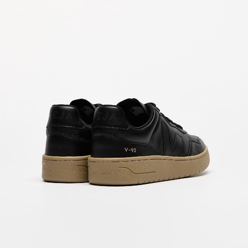 Veja V-90 LEATHER BLACK DUNE