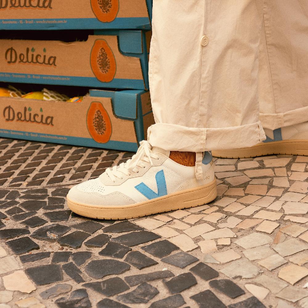 Veja V-90 LEATHER WHITE AQUA NATURAL