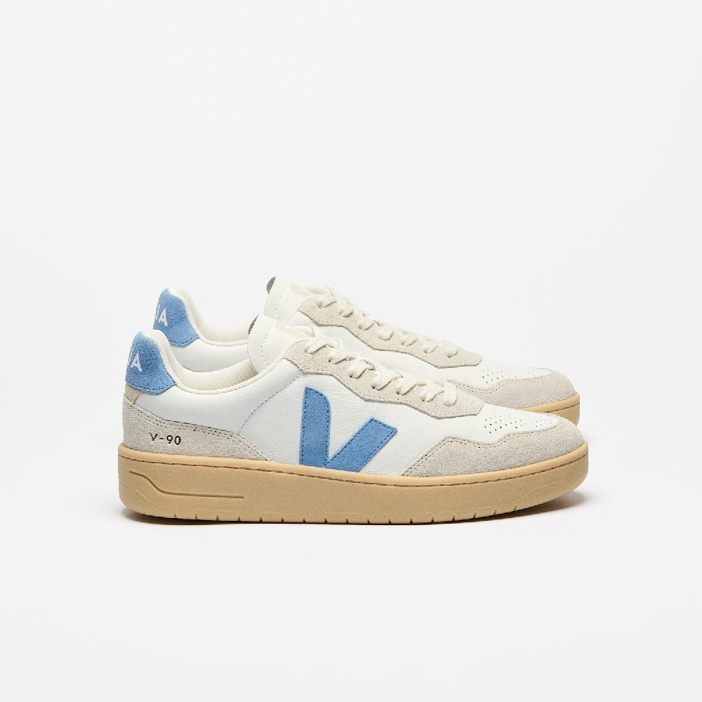veja V-90 LEATHER WHITE AQUA NATURAL