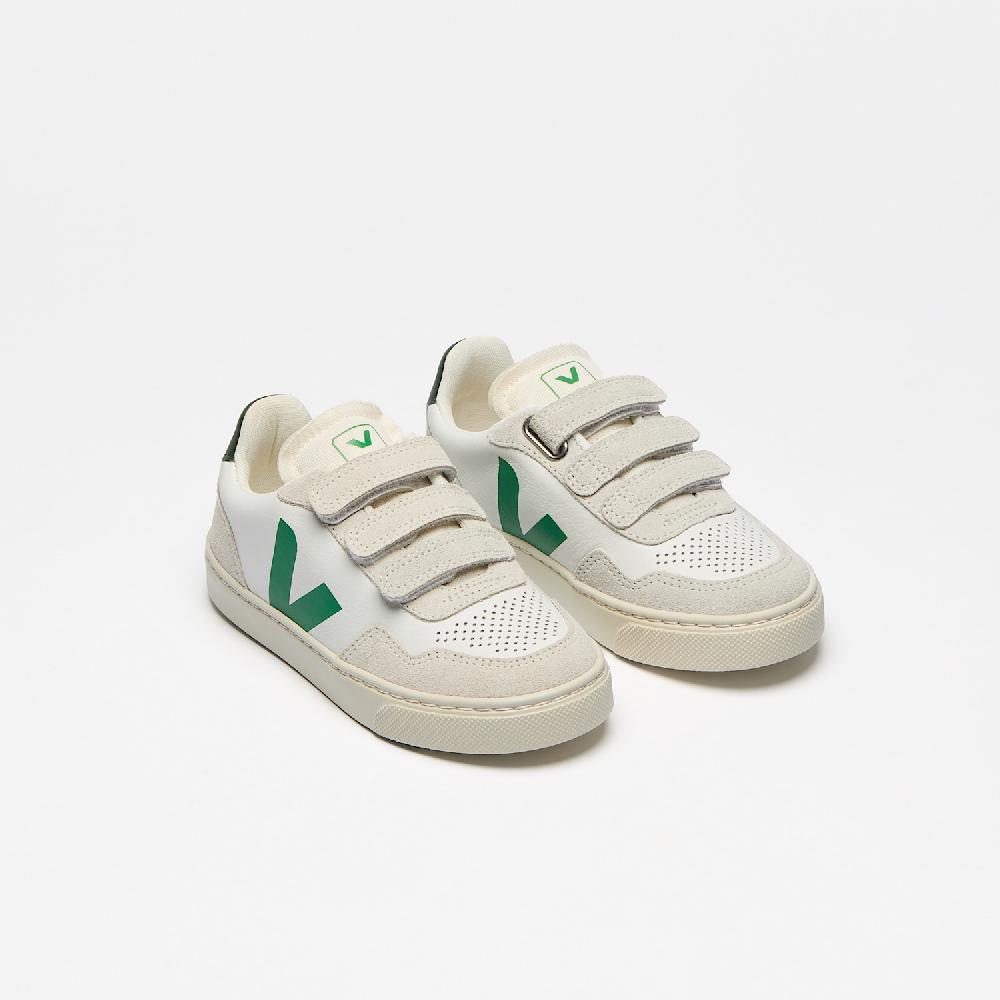Veja V-90 LEATHER WHITE EMERAUDE