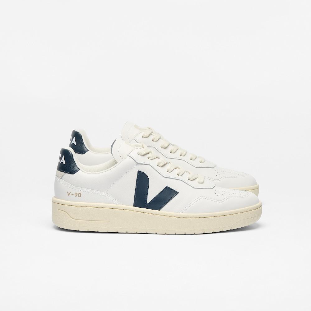 veja V-90 LEATHER WHITE NAUTICO