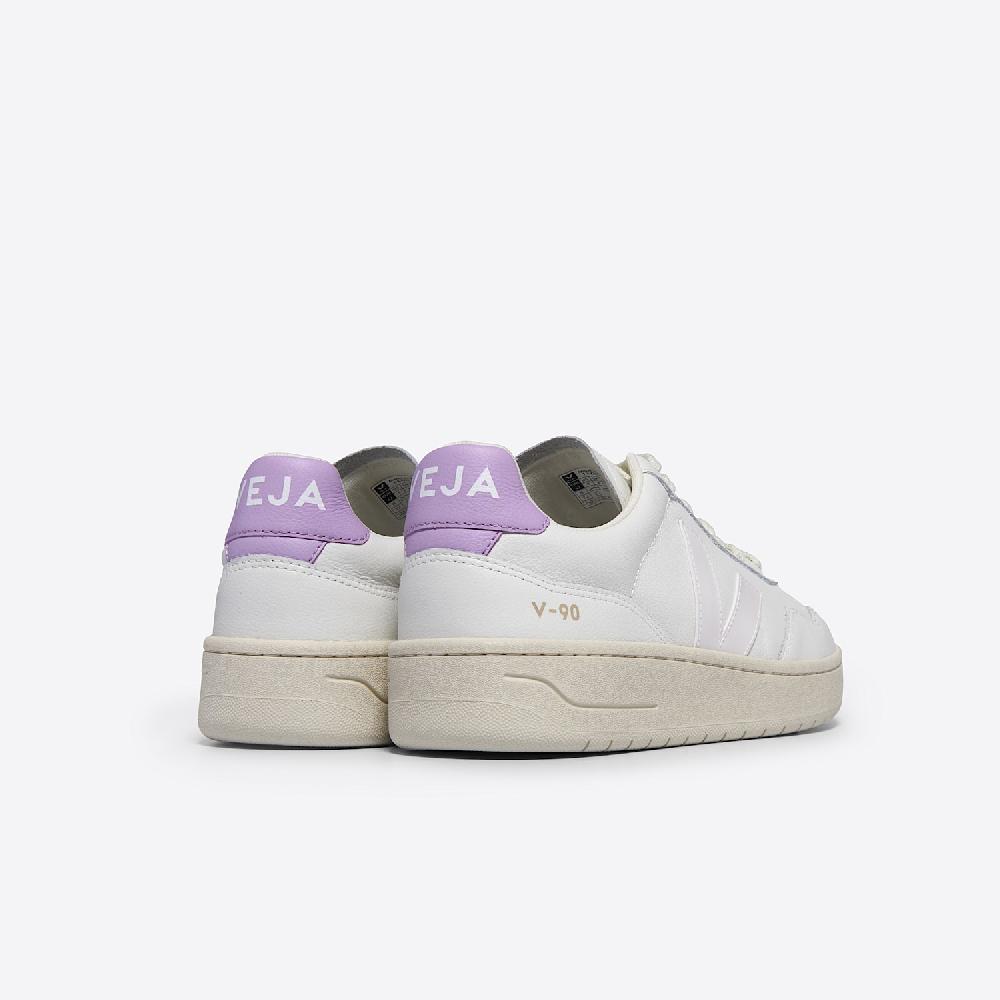 Veja V-90 LEATHER WHITE ORCHID