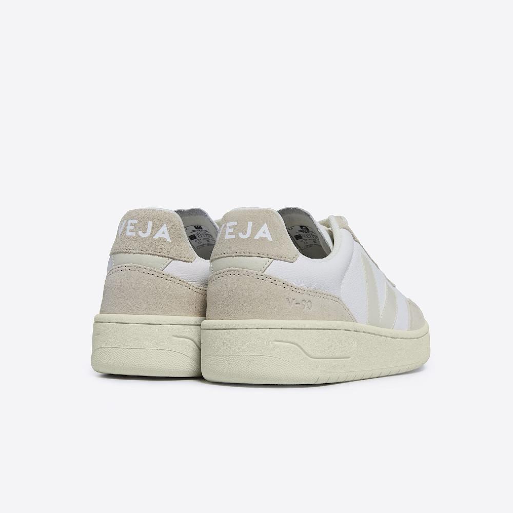 Veja V-90 LEATHER WHITE PIERRE ALMOND
