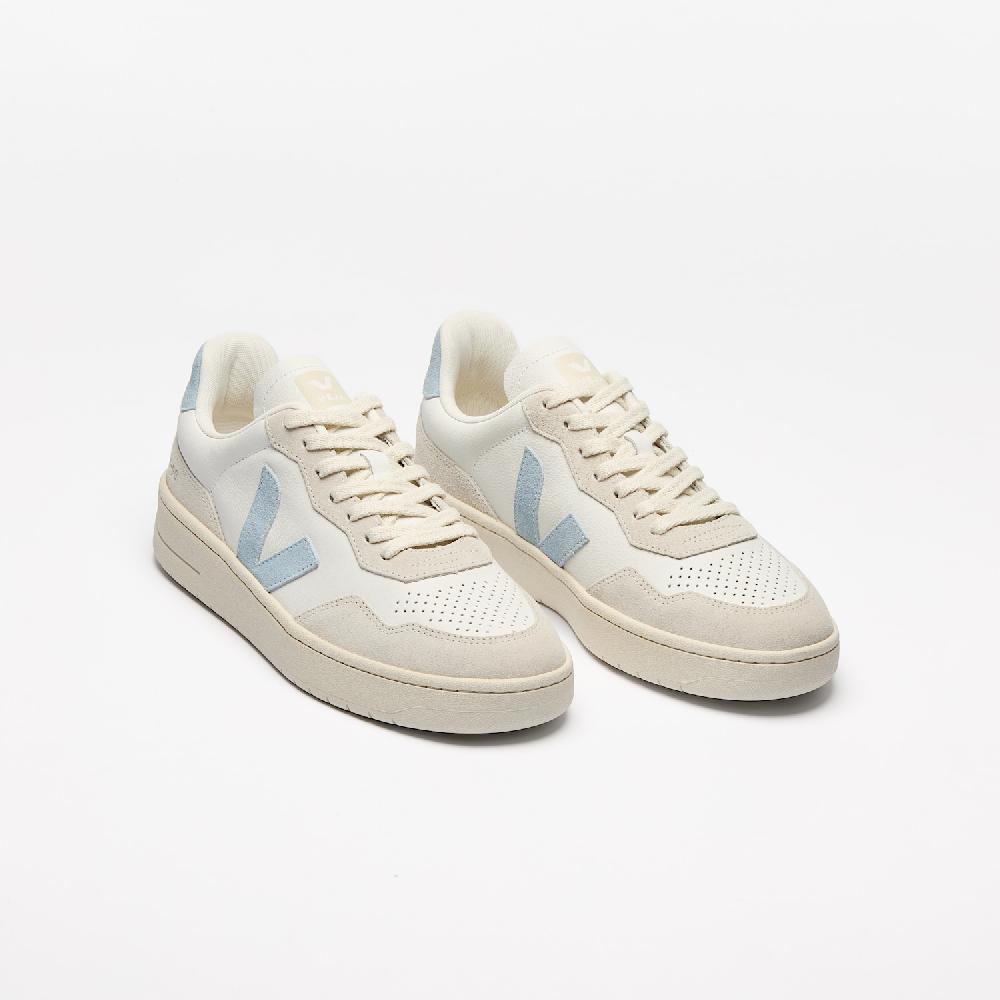 Veja V-90 LEATHER WHITE STEEL