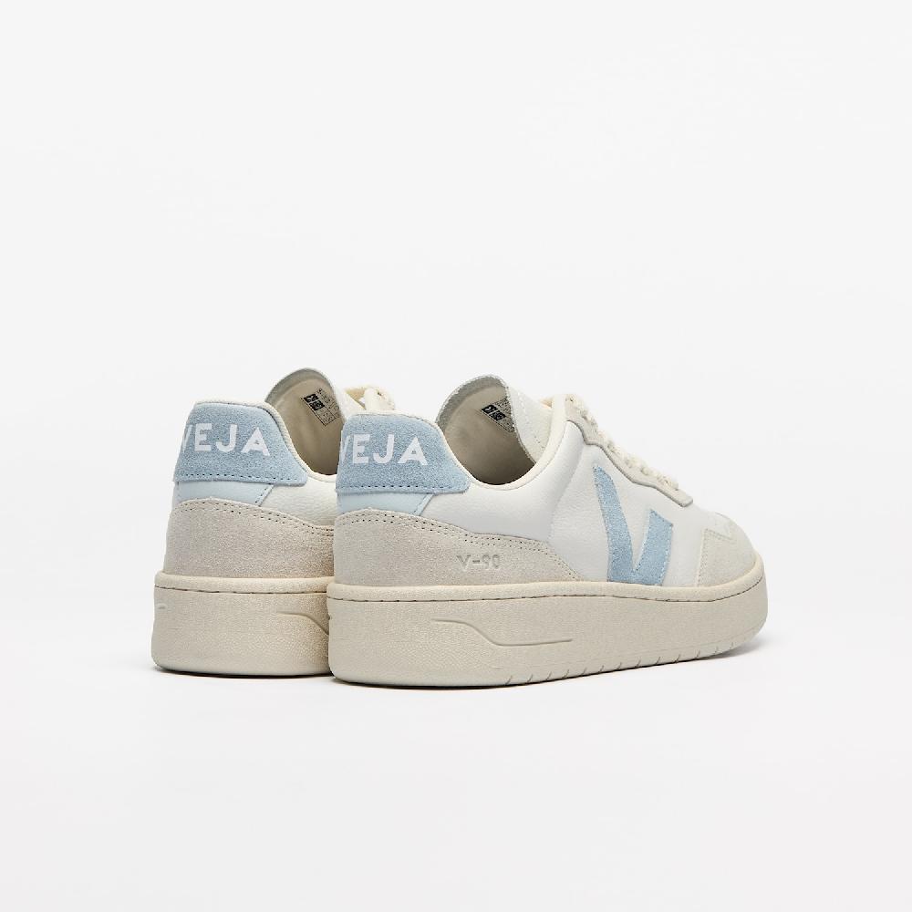 Veja V-90 LEATHER WHITE STEEL