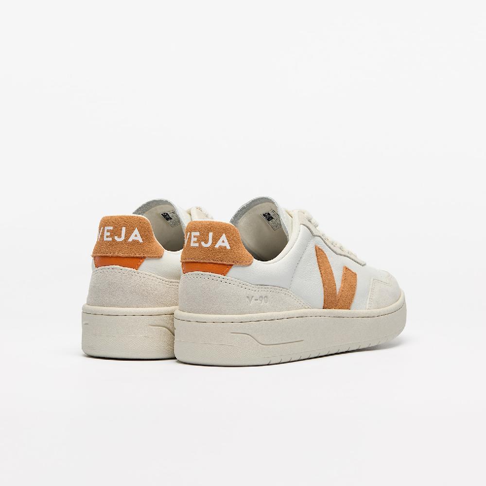 Veja V-90 LEATHER WHITE UMBER