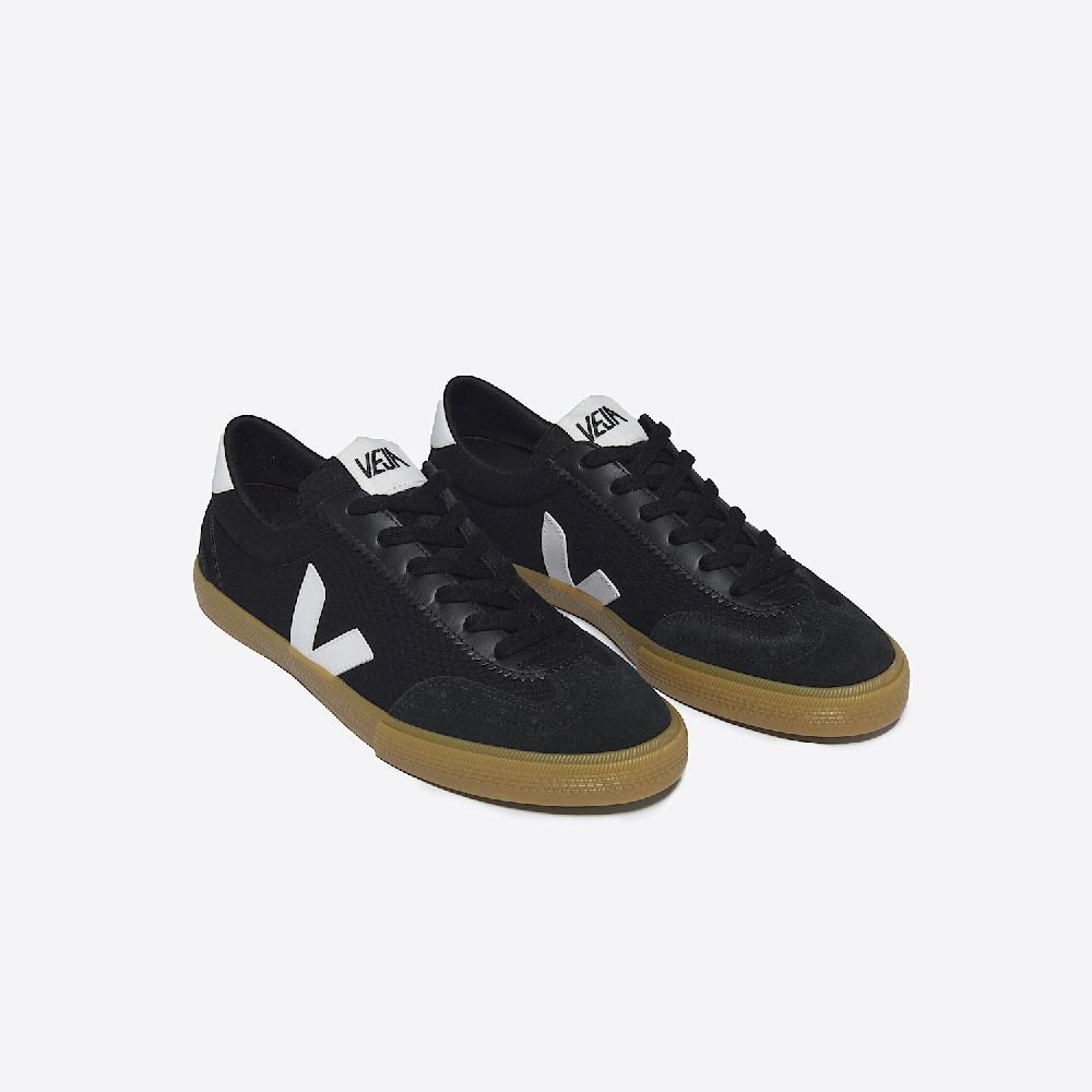 Veja VOLLEY CANVAS BLACK WHITE NATURAL