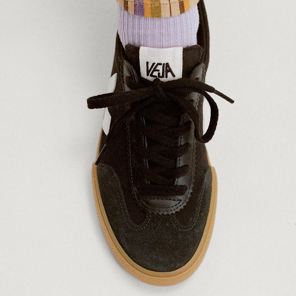 Veja VOLLEY CANVAS BLACK WHITE NATURAL