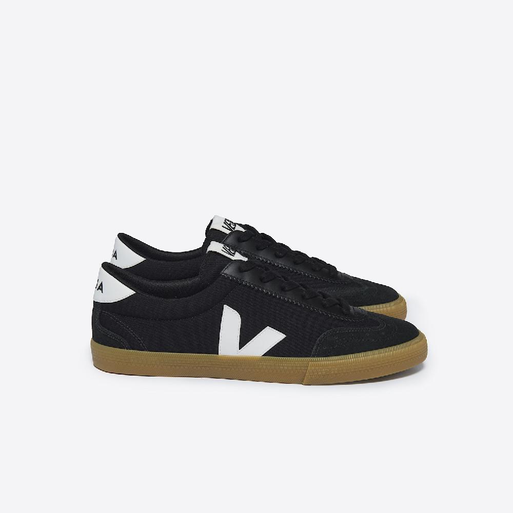 veja VOLLEY CANVAS BLACK WHITE NATURAL