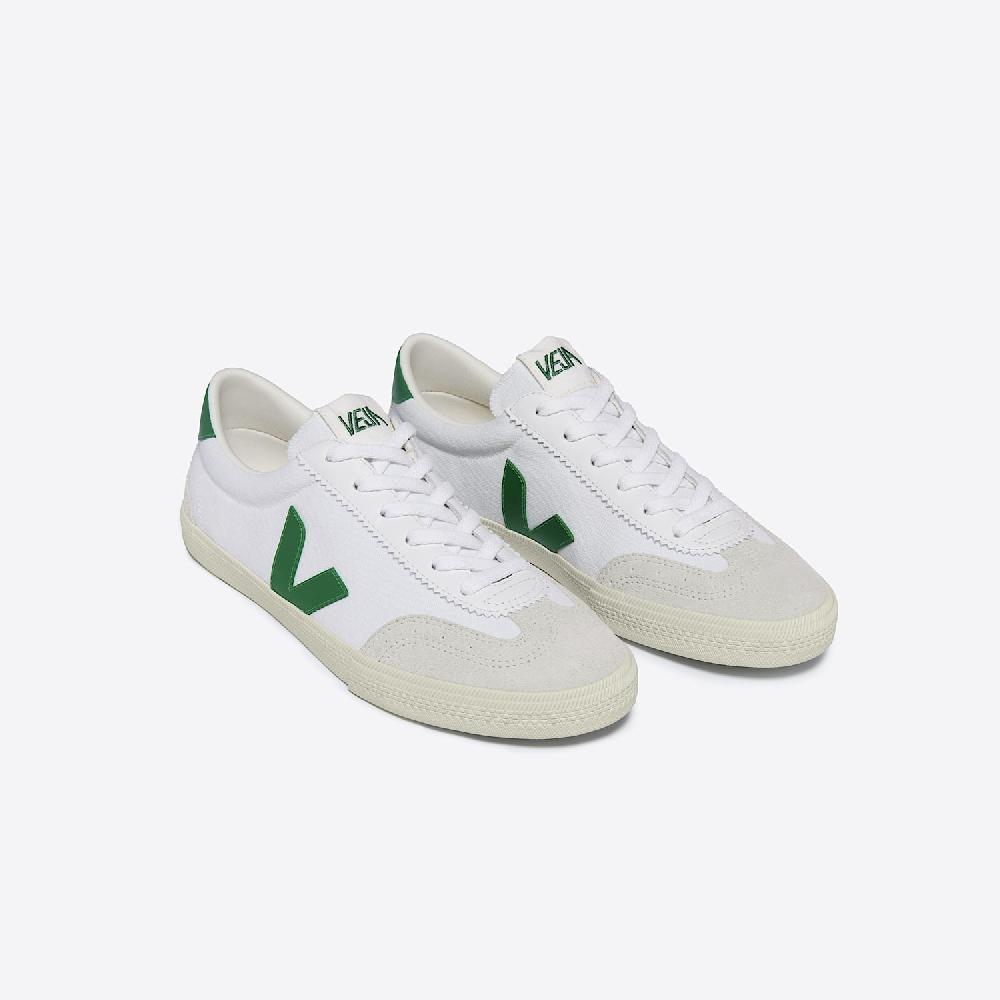 Veja VOLLEY CANVAS WHITE EMERAUDE