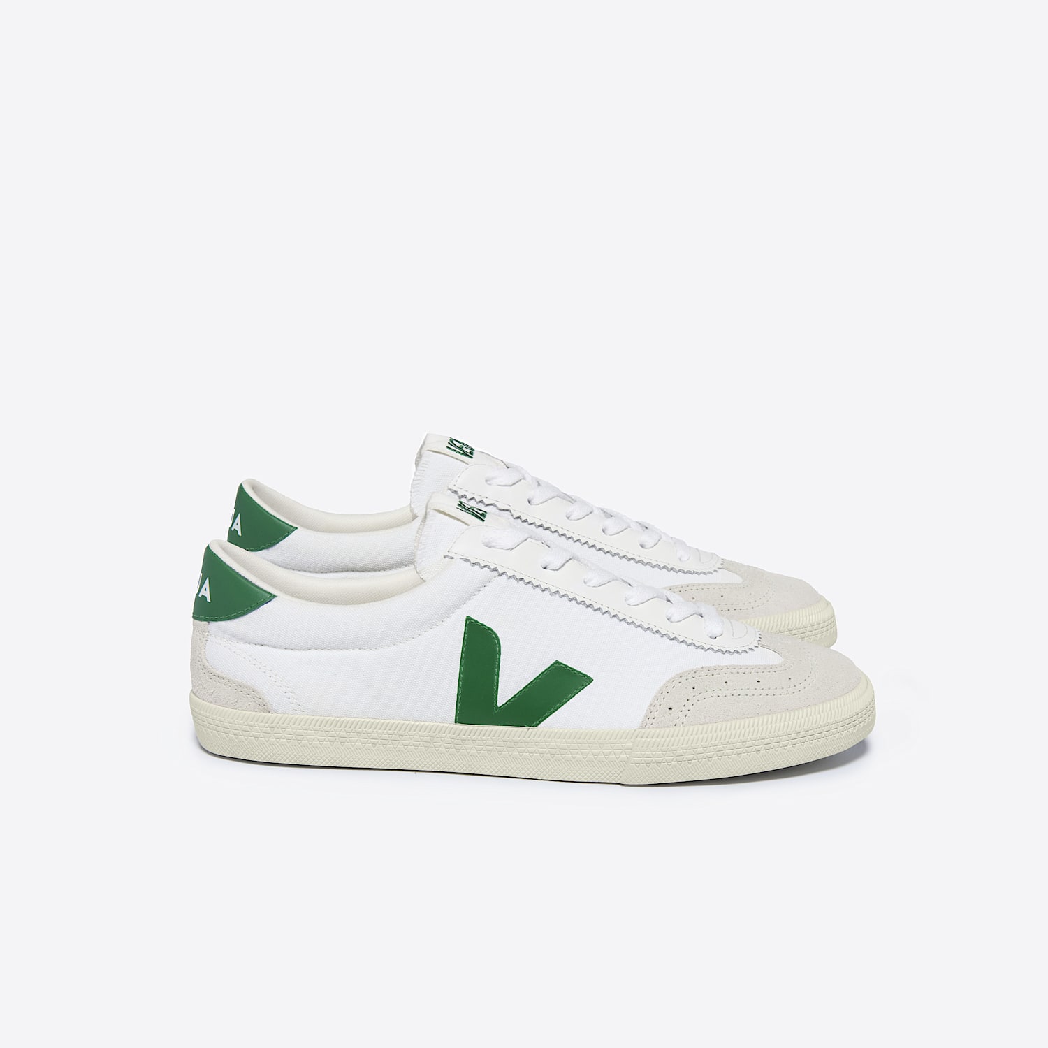 veja VOLLEY CANVAS WHITE EMERAUDE