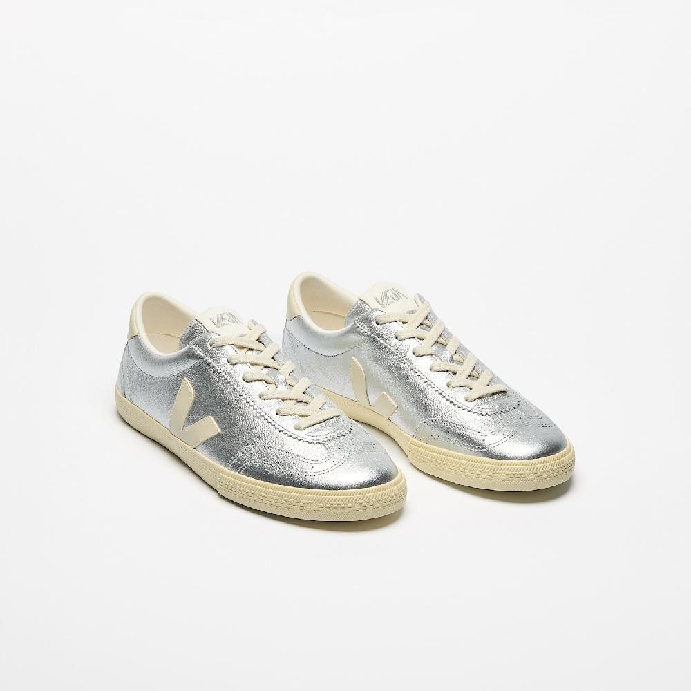 Veja VOLLEY LEATHER SILVER PIERRE