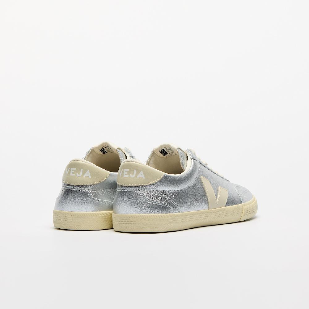 Veja VOLLEY LEATHER SILVER PIERRE