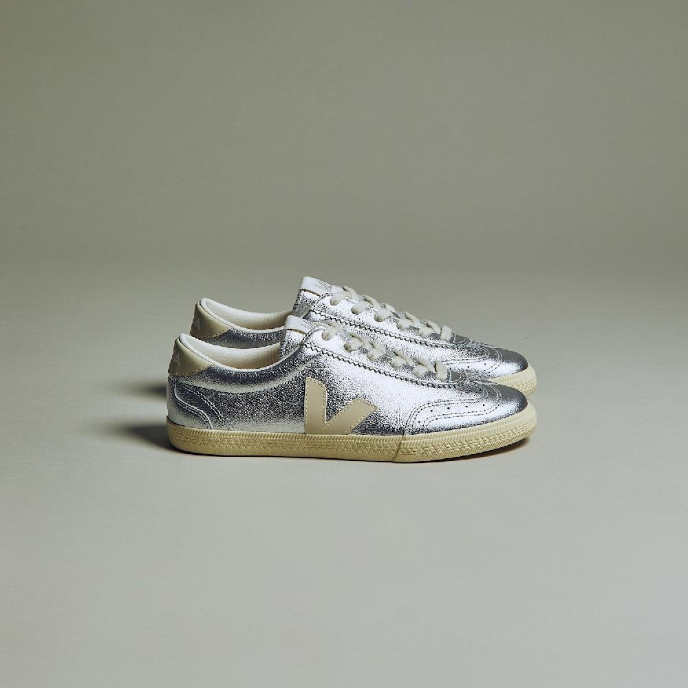 Veja VOLLEY LEATHER SILVER PIERRE