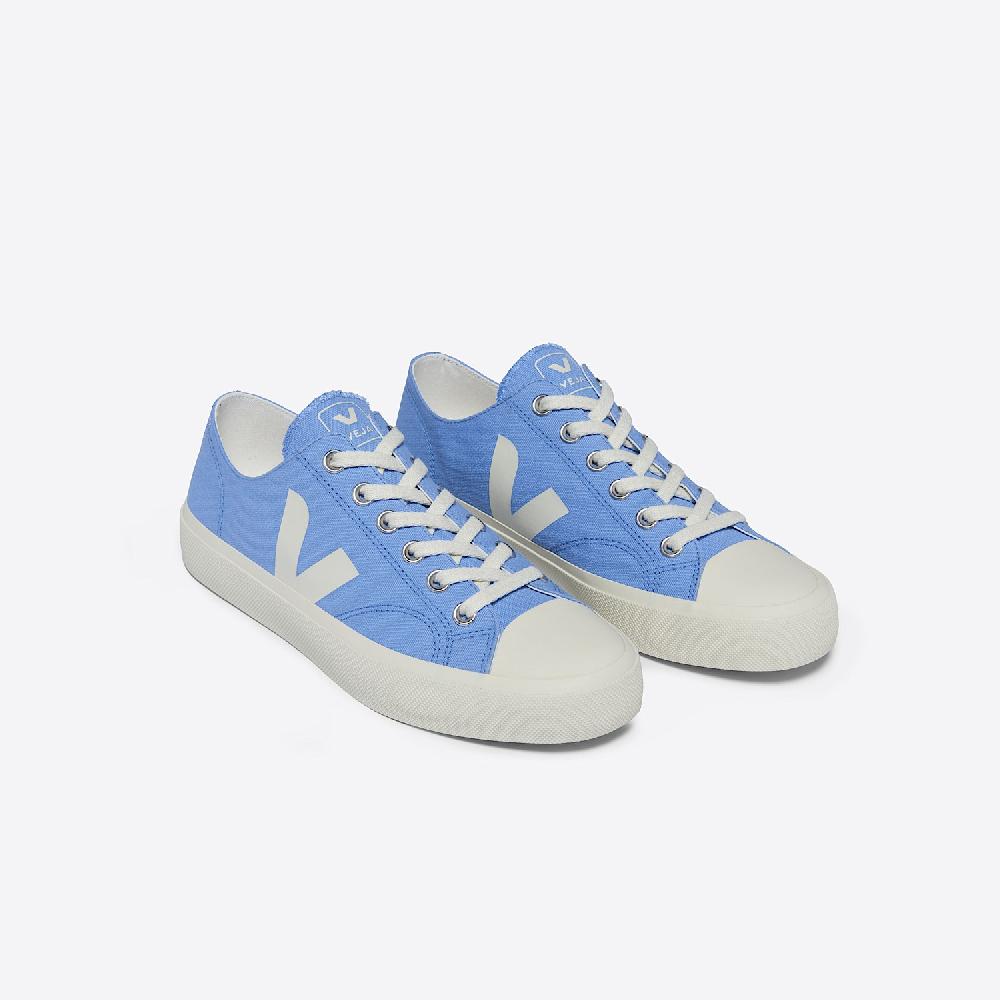 Veja WATA II LOW CANVAS AQUA PIERRE