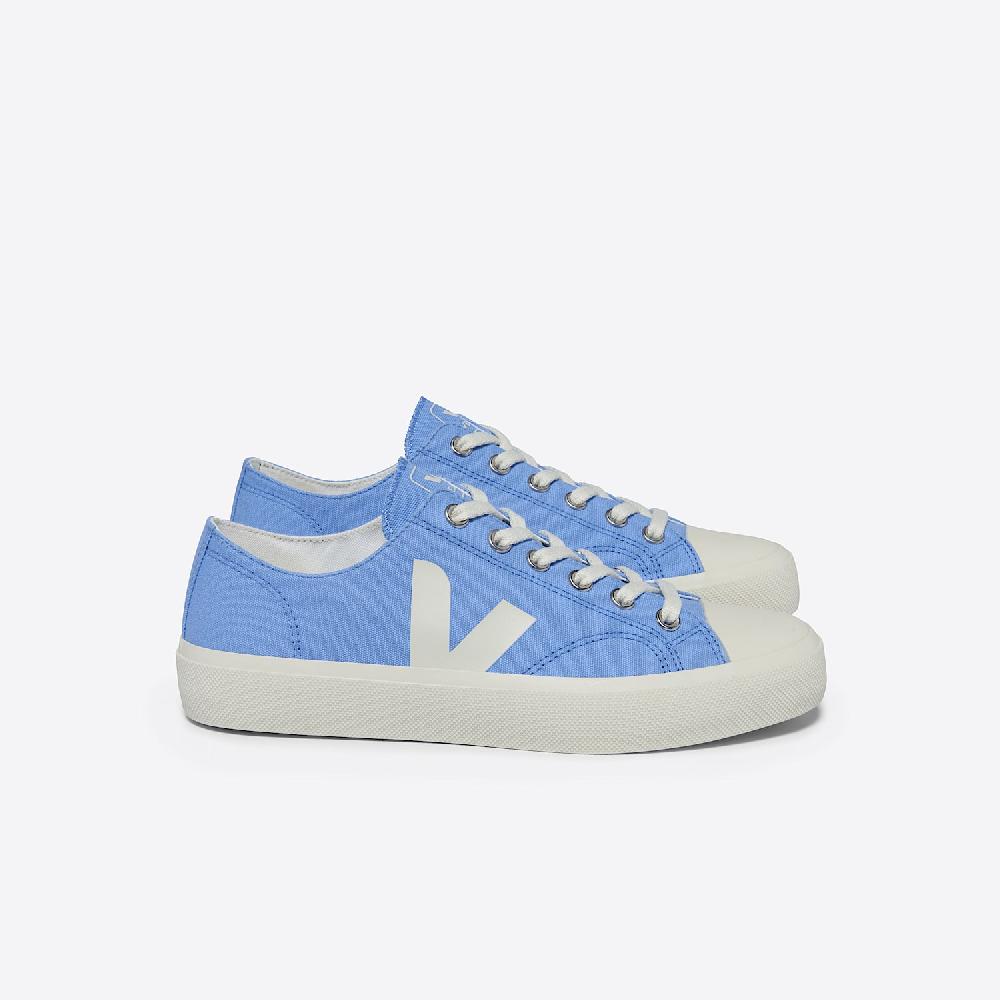 veja WATA II LOW CANVAS AQUA PIERRE