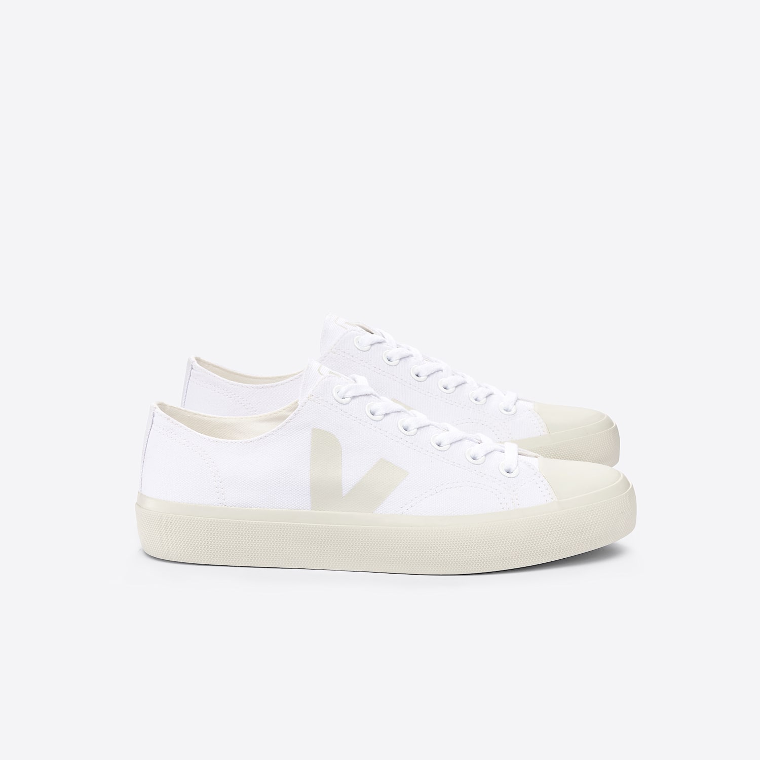 veja WATA II LOW CANVAS WHITE PIERRE