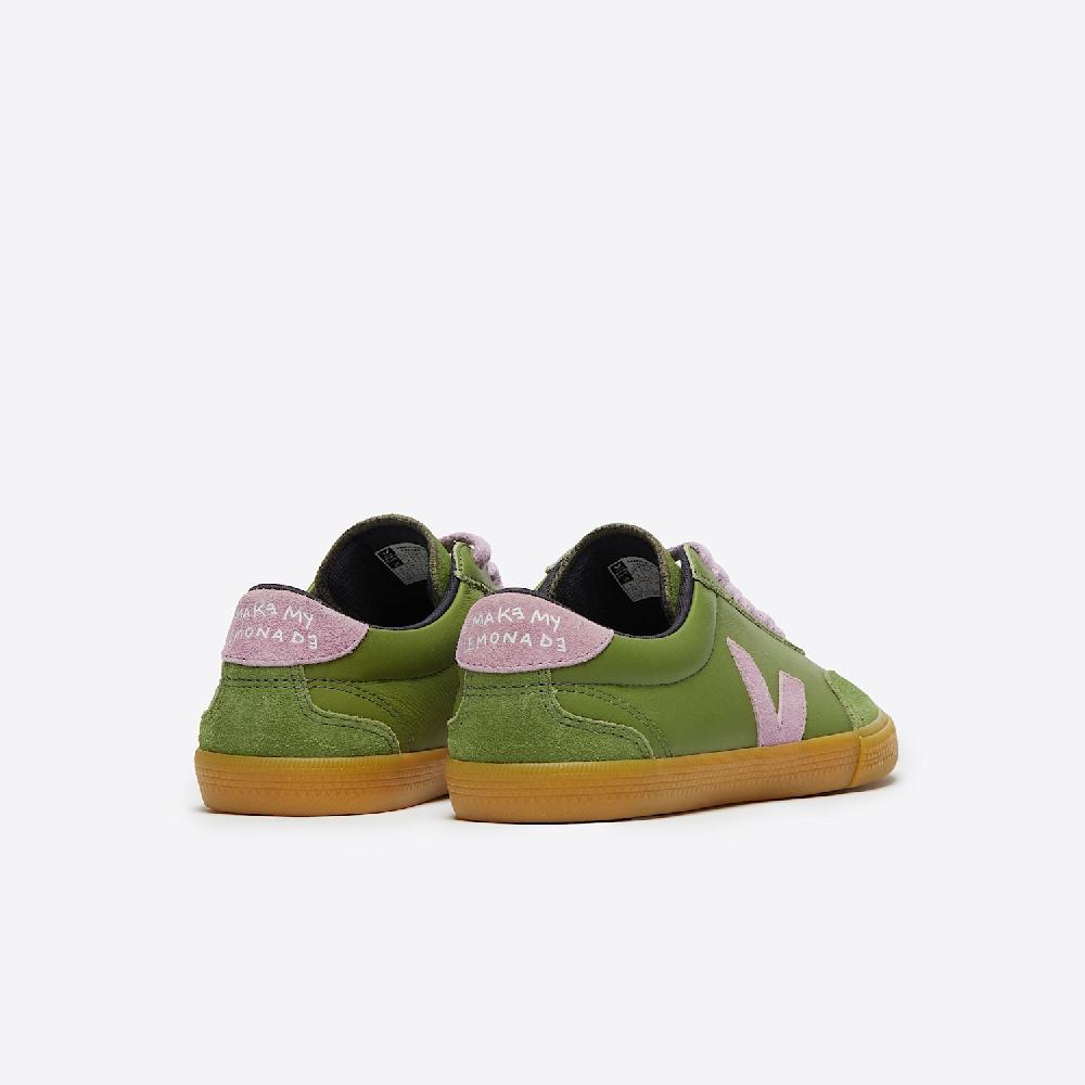 Veja VOLLEY LEATHER VEJA X MAKE MY LEMONADE KIWI ORCHID