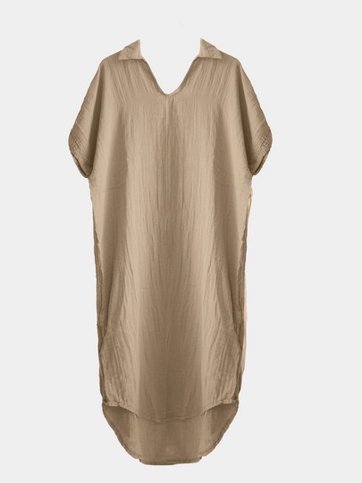 vent du sud robe manches courtes Taupe