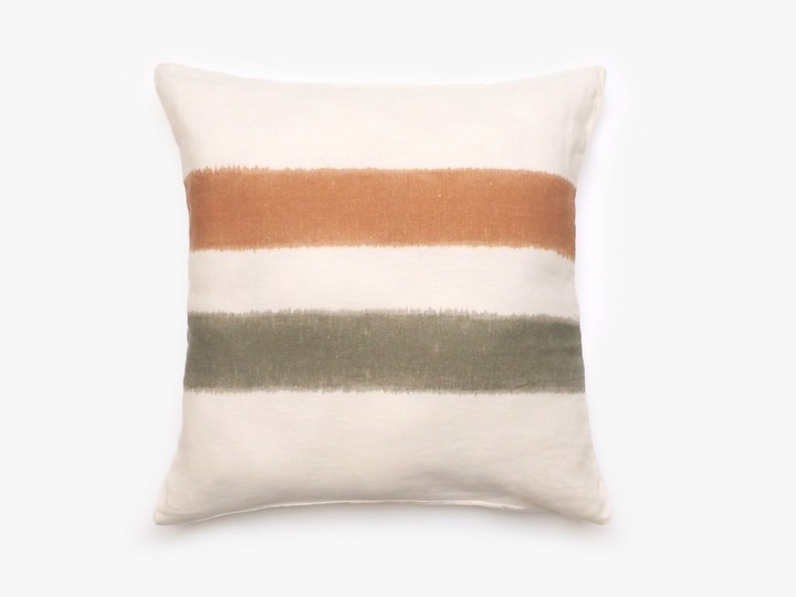 vent du sud taie de coussin Cognac Kaki