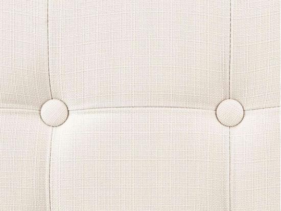 Vente Unique 2 En 1 Pouf Pliant Double Et Coffre De Rangement Beige Aspect Lin 76 X H 38 Cm