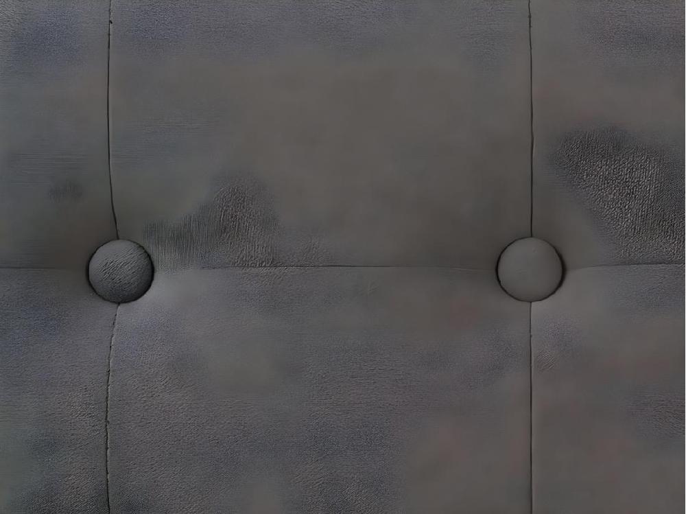 Vente Unique 2 En 1 Pouf Pliant Double Et Coffre De Rangement Velours Gris Foncé 76 X H 38 Cm