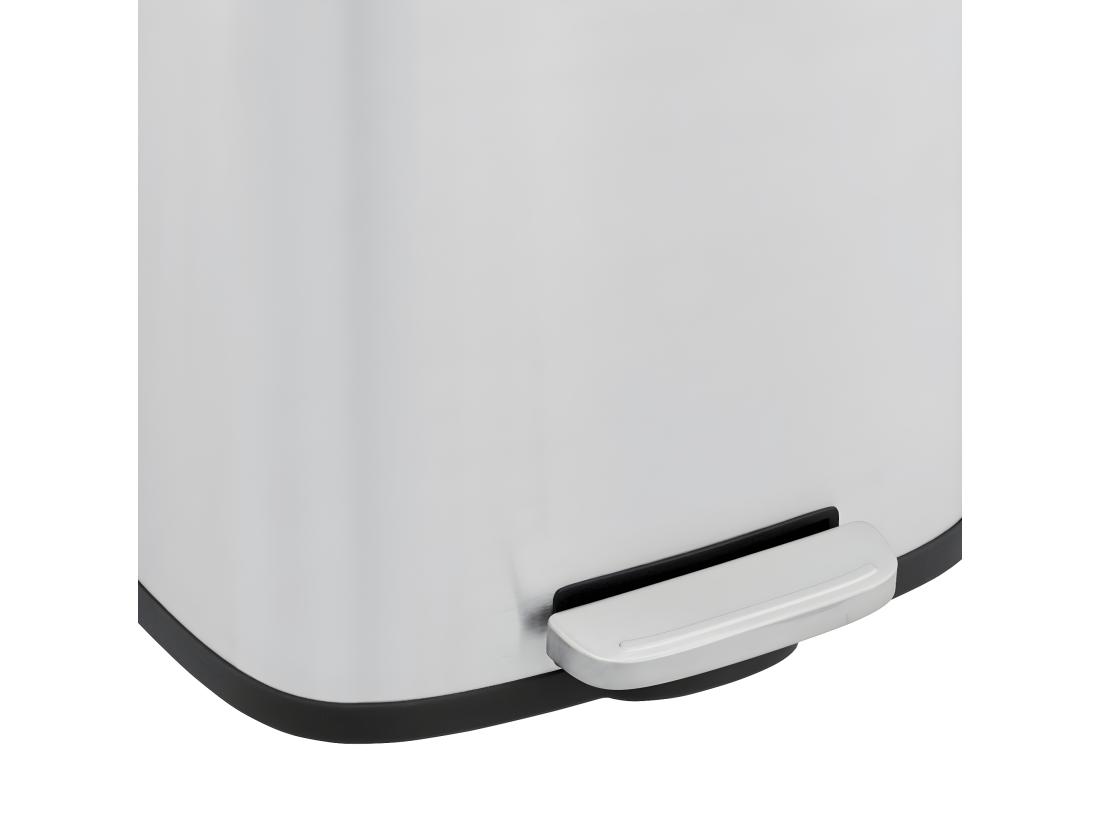 Vente Unique 30L Poubelle à Pédale Couvercle Softclose