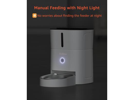 Vente Unique 3L Distributeur De Croquettes Pour Chat Et Chien Blanc Distributeur Automatique De Nourriture Avec Bol En Acier Inoxydable 6 Repas Par Jour