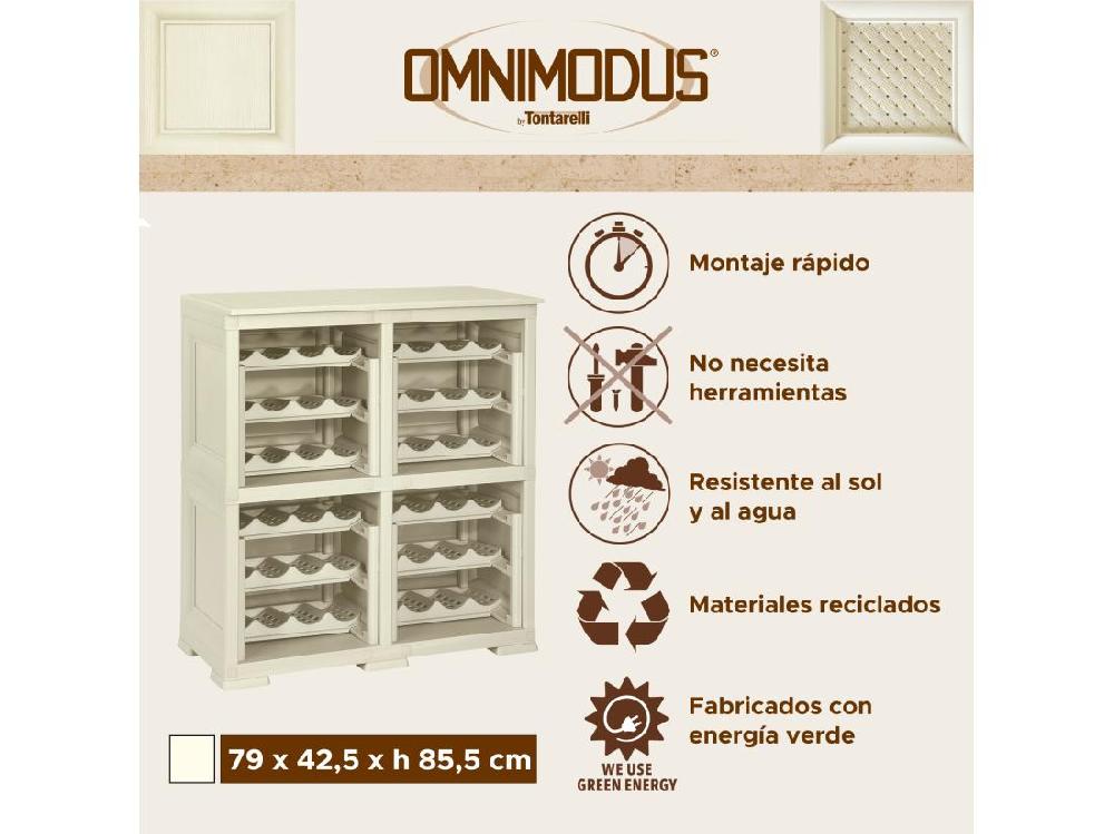 vente unique 4 étagères de rangement modulables avec casier 48 bouteilles gris 279x42 5x85 5