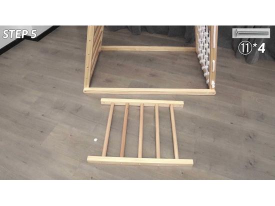 Vente Unique 6 En 1 Triangle D'escalade En Bois Enfants Avec Rampe Double Face Aire De Jeu D’Escalade Intérieur Avec Inclinaison Réglable Filet Et Echelle Pour Grimper & Glisser Pour 1 An+ (Multicolore)
