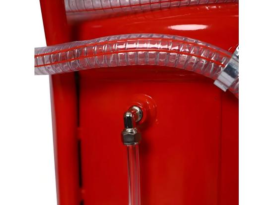 vente unique 80L Appareil récupérateur d’huile pneumatique hauteur réglable 97-166cm pour l'huile moteur le liquide de transmission et le liquide de refroidissement