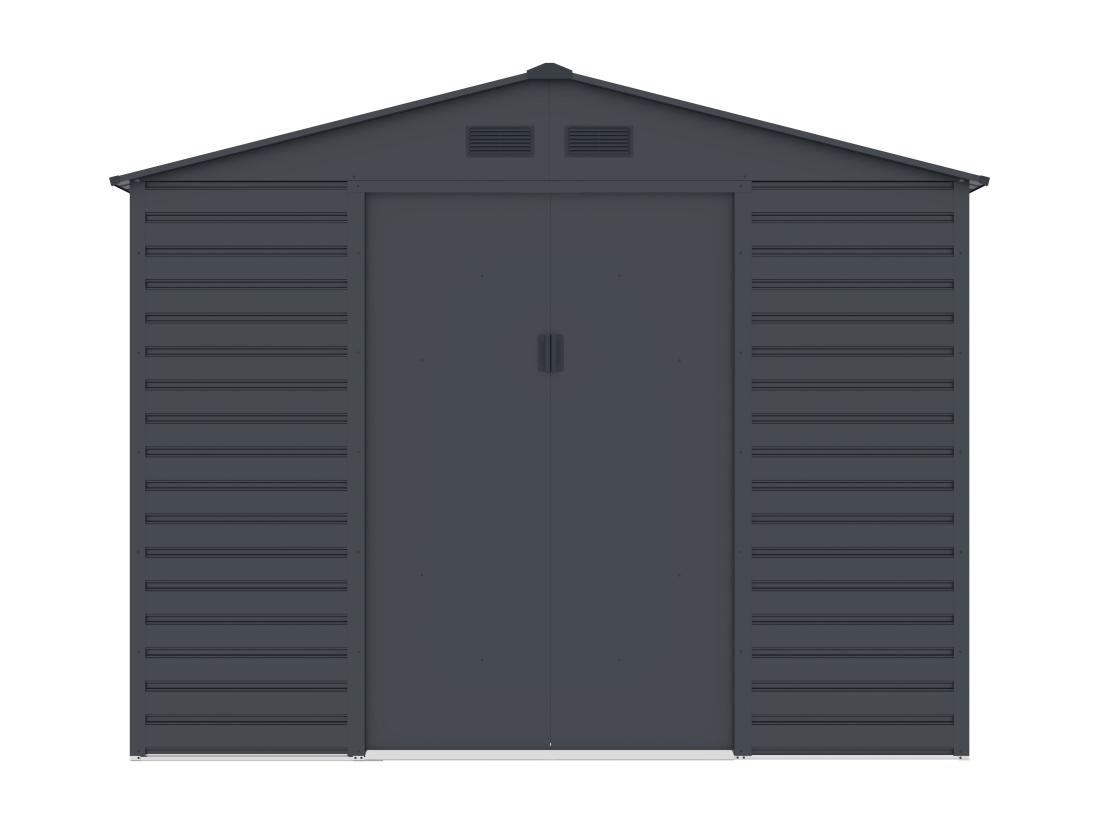 Vente Unique Abri De Jardin Métal En Acier Galvanisé - Anthracite - 8 94 M² - ADELMO