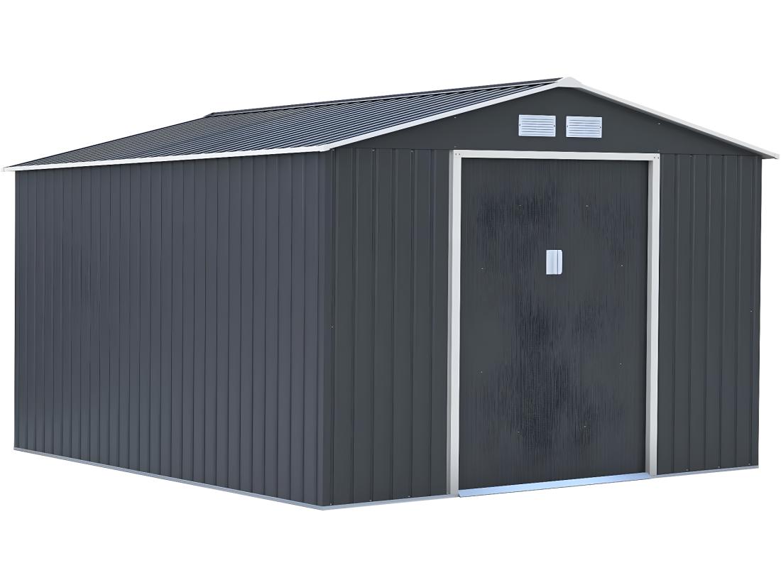 Vente Unique Abri De Jardin Métal "Vegas" - 12.98 M² - Gris