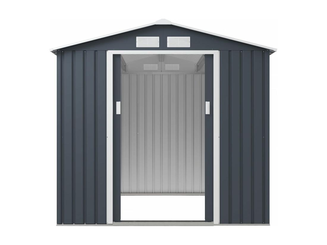 Vente Unique Abri De Jardin Métal "Vegas" - 4 07 M² - Gris